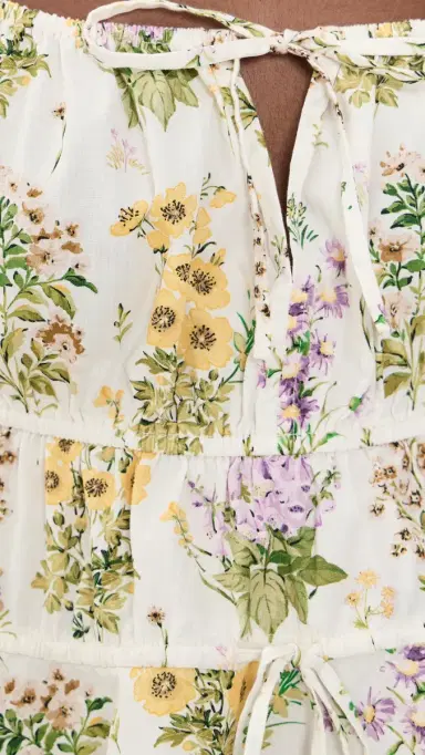La Maregold The Iris Top Small Botanical Ivory Lavender | Thumbnail 6 La Maregold The Iris Top Small Botanical Ivory Lavender | Thumbnail 6