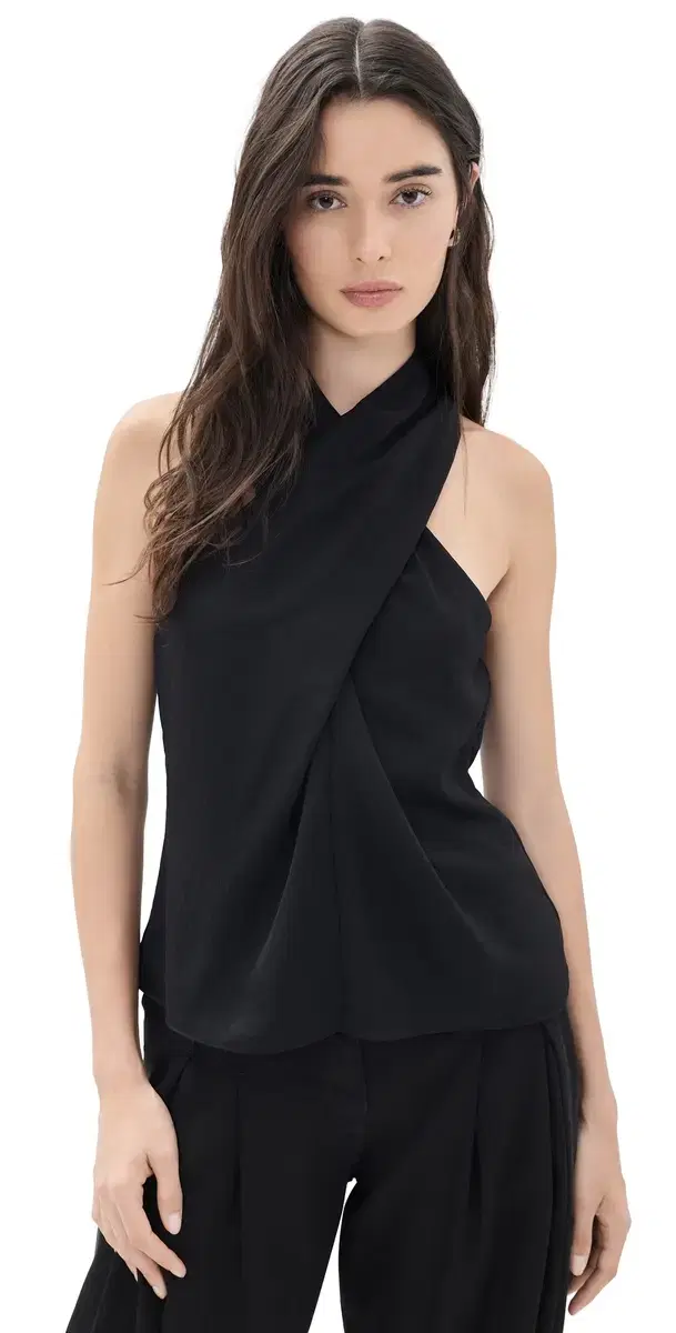 Theory Halter Top Black