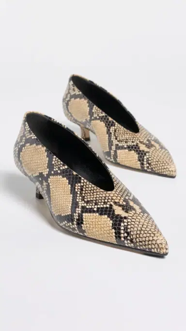 aeyde Clara Snake Print Leather Pumps Hazelnut | Thumbnail 5 aeyde Clara Snake Print Leather Pumps Hazelnut | Thumbnail 5