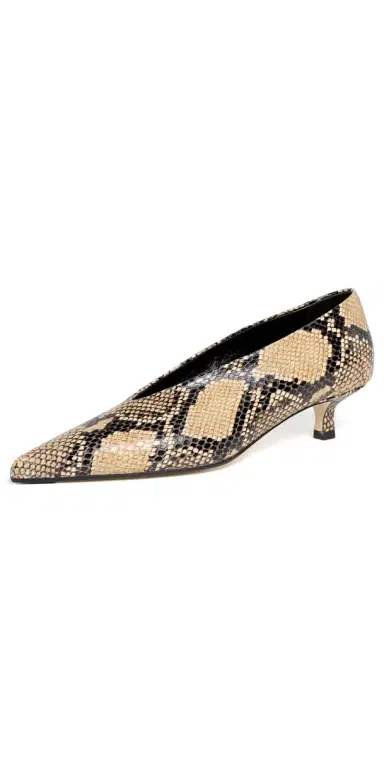 aeyde Clara Snake Print Leather Pumps Hazelnut | Thumbnail 1 aeyde Clara Snake Print Leather Pumps Hazelnut | Thumbnail 1