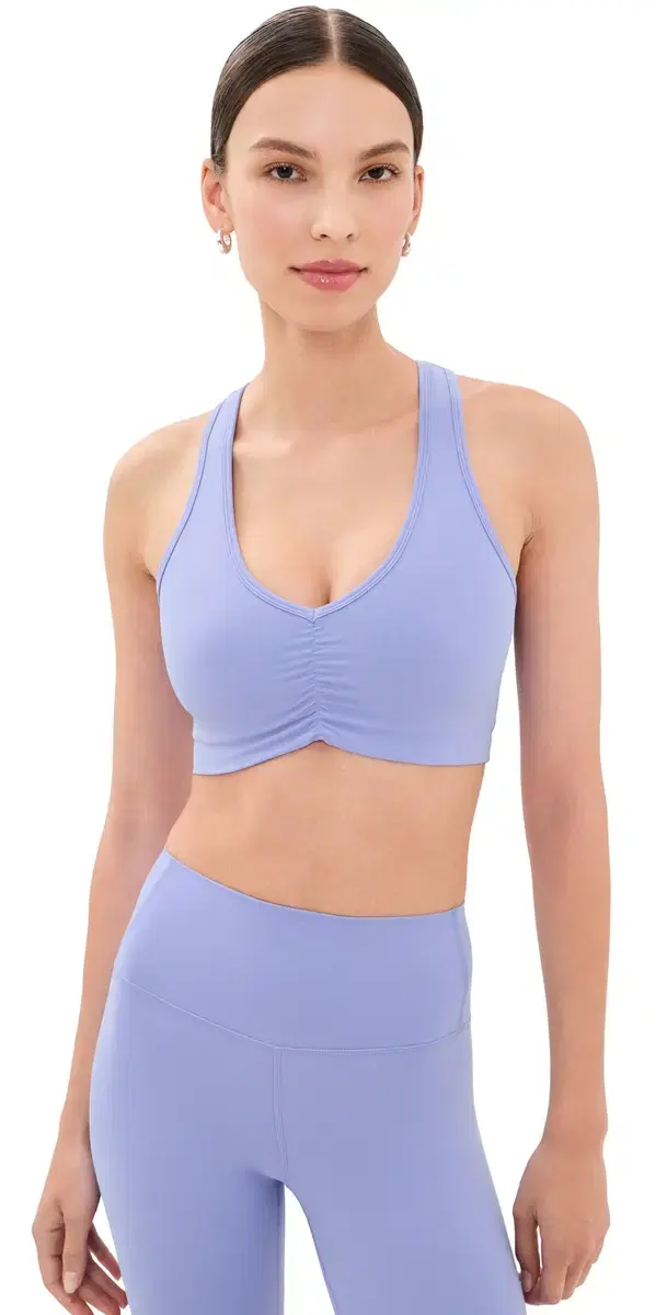 Splits59 Airweight Ruched Bra Purple Haze
