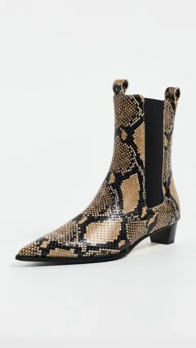 aeyde Kiki Snake Print Chelsea Boots Hazelnut | Thumbnail 2