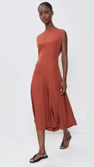 Theory Drape Parachute Dress Umber | Thumbnail 2 Theory Drape Parachute Dress Umber | Thumbnail 2