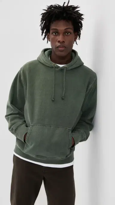 Asher Jaxon Hoodie Military Green L | Thumbnail 2