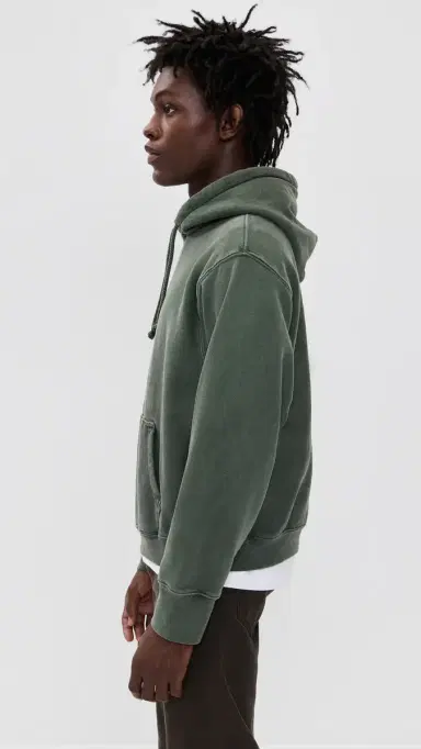 Asher Jaxon Hoodie Military Green L | Thumbnail 4