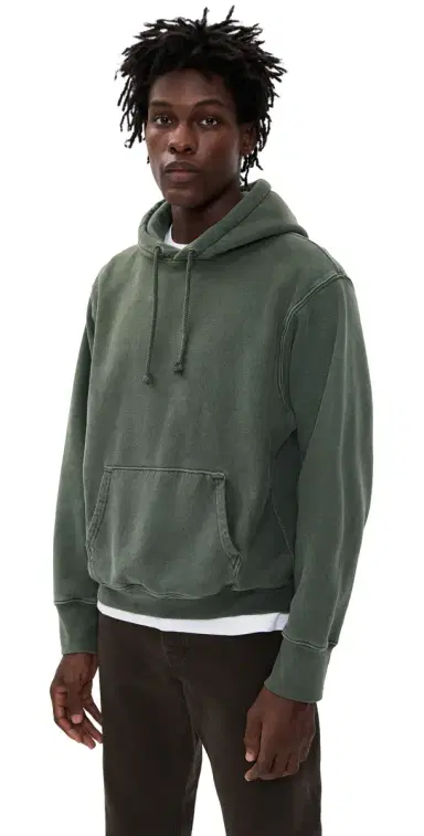 Asher Jaxon Hoodie Military Green L | Thumbnail 1
