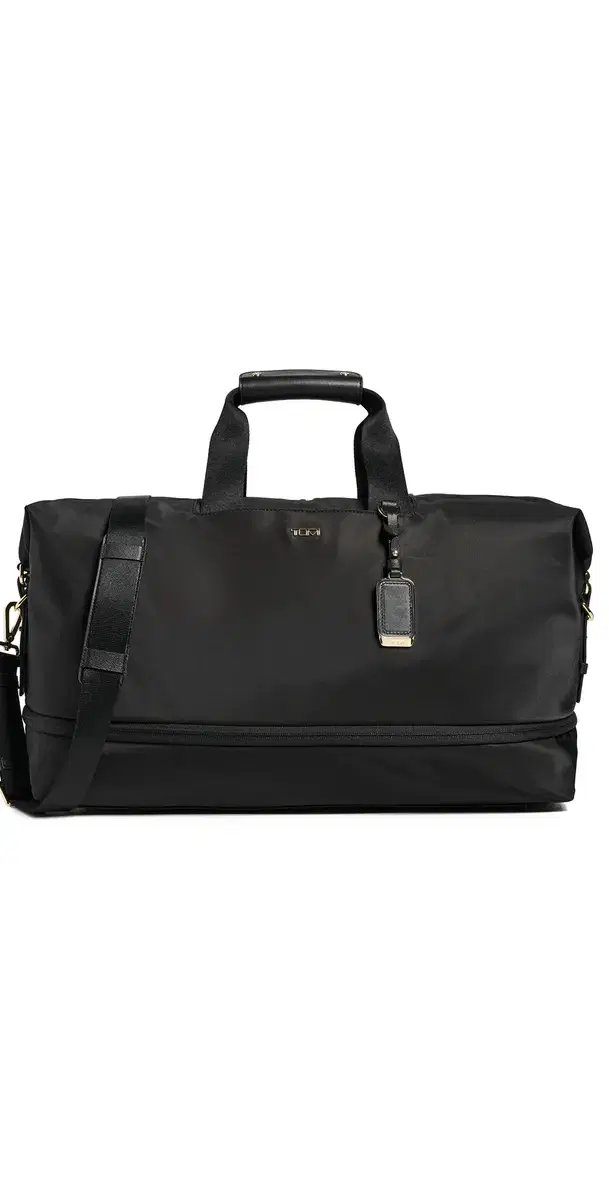 TUMI Rhys Expandable Duffel Black/Gold One Size