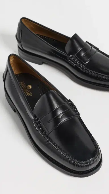Sebago Classic Dan Leather Loafers Black | Thumbnail 4