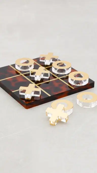 Tizo Design Lucite Tortoise Tic Tac Toe | Thumbnail 2 Tizo Design Lucite Tortoise Tic Tac Toe | Thumbnail 2