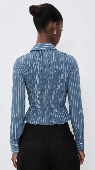 RAILS Bradshaw hirt Washed Indigo tripe | Thumbnail 3 RAILS Bradshaw hirt Washed Indigo tripe | Thumbnail 3