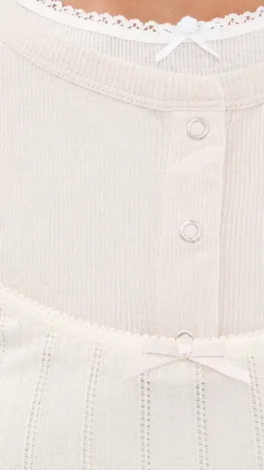 Acne Studios Long Sleeve Layered T-Shirt White/Off White | Thumbnail 6