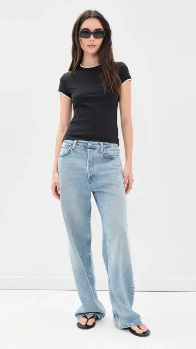 Veronica Beard Jean Contrast Devin Tee | Thumbnail 5 Veronica Beard Jean Contrast Devin Tee | Thumbnail 5