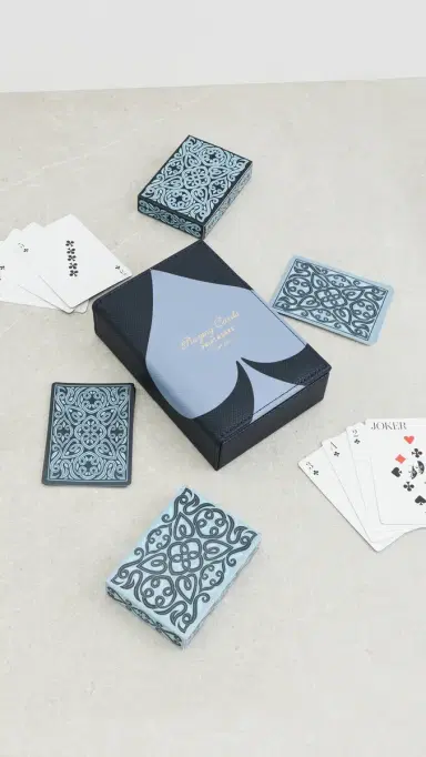 Printworks Reverra Double Playing Cards Blue | Thumbnail 3 Printworks Reverra Double Playing Cards Blue | Thumbnail 3