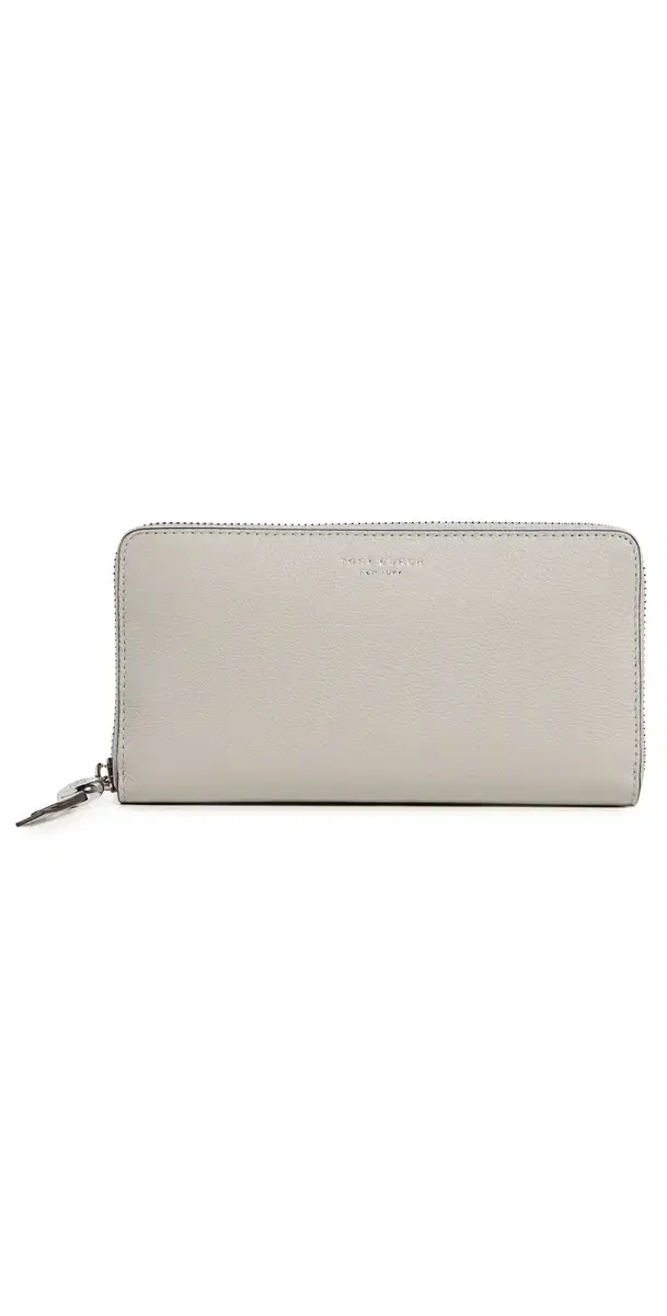 Tory Burch Romy Continental Zip Wallet Dove Gray One Size