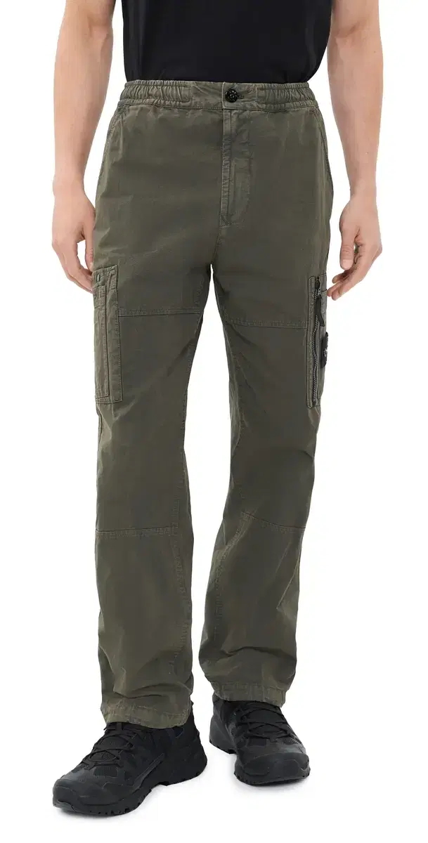 Stone Island Ripstop Cargo Pants Coal Grey