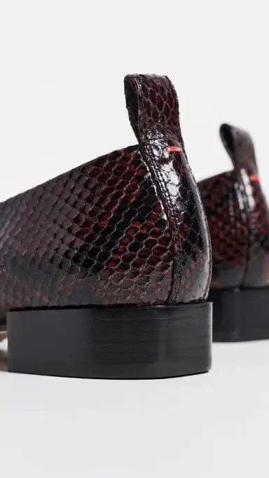 aeyde Blake Snake Print Leather Loafers | Thumbnail 4 aeyde Blake Snake Print Leather Loafers | Thumbnail 4