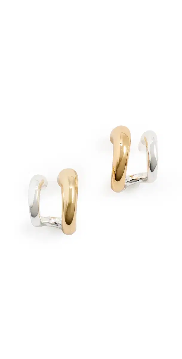 Madewell Sculpted Illusion Earrings Mixed Metal One Size