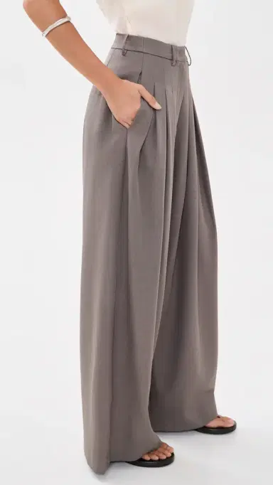 MEIMEIJ Oversized Wide Leg Pleated Pants Fango | Thumbnail 4 MEIMEIJ Oversized Wide Leg Pleated Pants Fango | Thumbnail 4