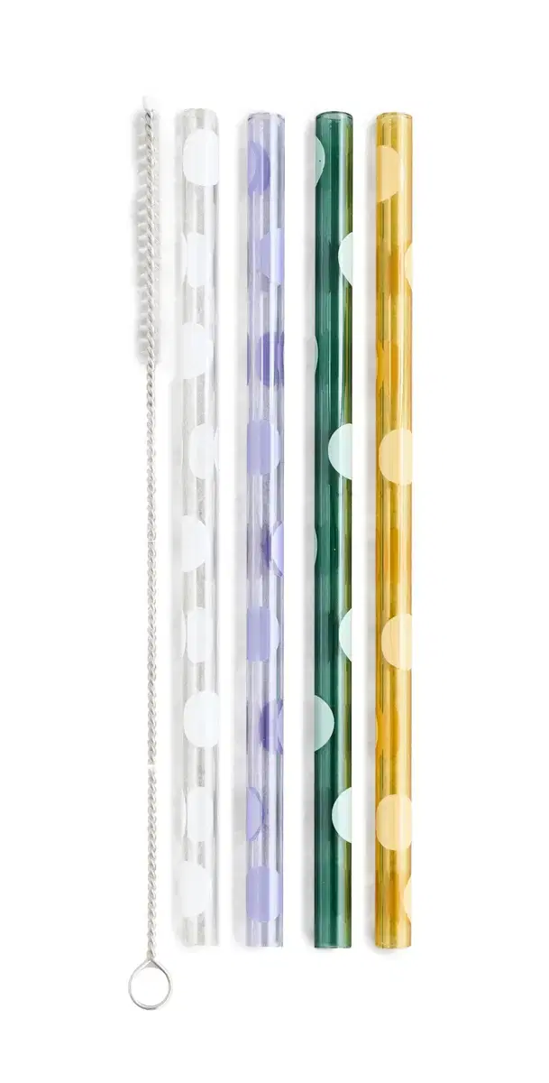 FAZEEK Polka Dot Straws Multi One Size