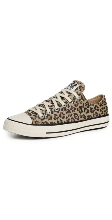 Converse Chuck Taylor All Star Leopard Jacquard Sneakers Egret/Black/Honey Stick | Thumbnail 1