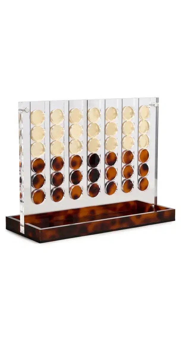 Tizo Design Lucite Tortoise Connect Four Game Tortoise One Size