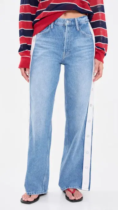 Mother The Stripe Resealable Skimp Jeans | Thumbnail 2 Mother The Stripe Resealable Skimp Jeans | Thumbnail 2