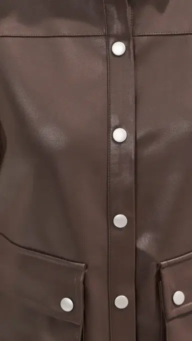 LE BOP ariette Utility Mini Dress Coffee | Thumbnail 6