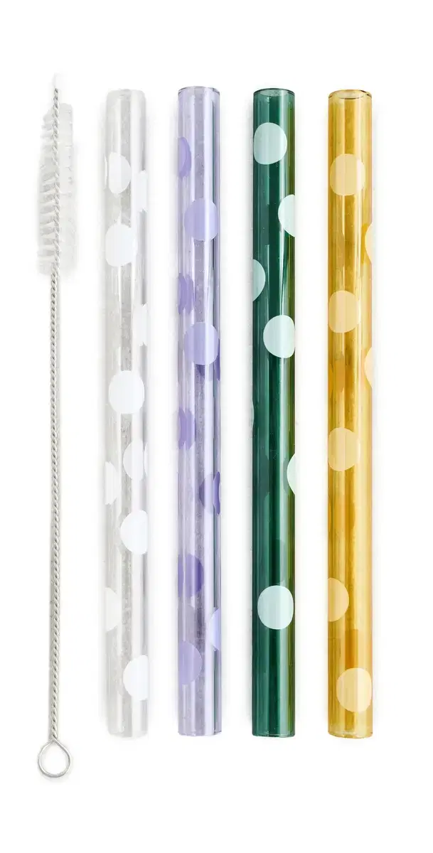 FAZEEK Polka Dot Smoothie Straws Multi One Size