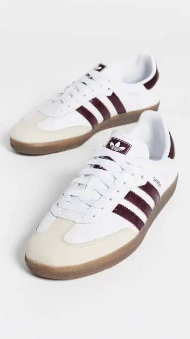 adidas OG Samba Sneakers Ftwr White/Maroon/Gum | Thumbnail 5 adidas OG Samba Sneakers Ftwr White/Maroon/Gum | Thumbnail 5