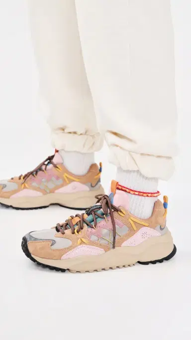 Flower Mountain Yamabushi Sneakers Cognac/Taupe/Pink | Thumbnail 3