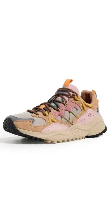 Flower Mountain Yamabushi Sneakers Cognac/Taupe/Pink | Thumbnail 1