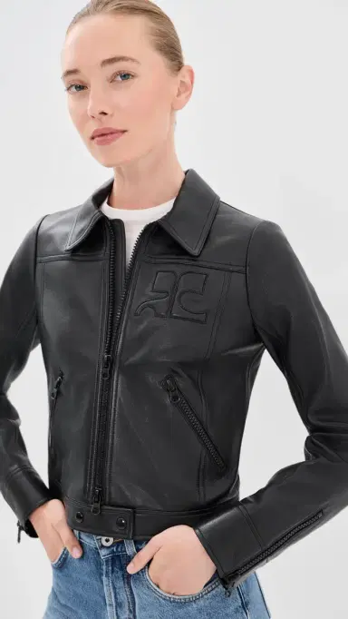 Courrèges Reedition Leather Jacket | Thumbnail 2