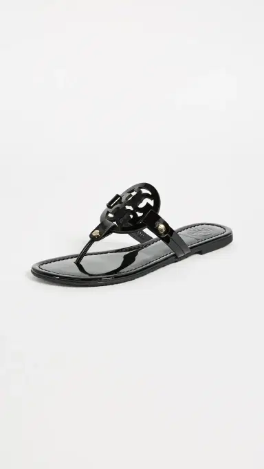 Tory Burch Miller Sandals Black Patent | Thumbnail 2