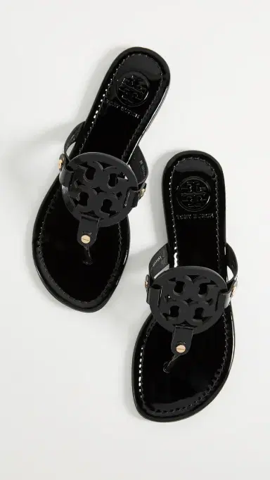 Tory Burch Miller Sandals Black Patent | Thumbnail 5