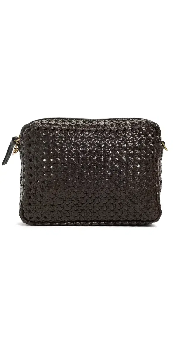 Clare V. Midi Rattan Sac Crossbody Bag Chocolate One Size