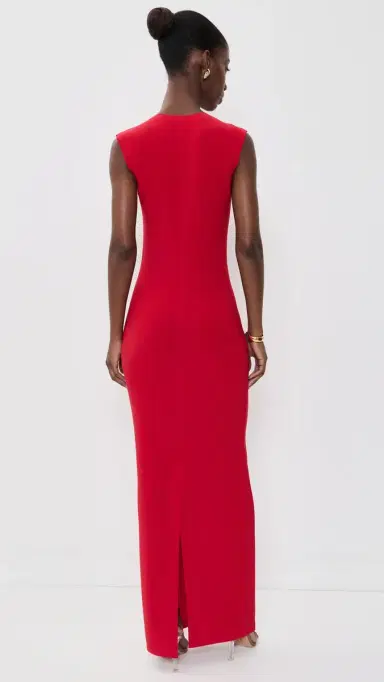 Norma Kamali Sleeveless Maxi Dress Tiger Red L | Thumbnail 3