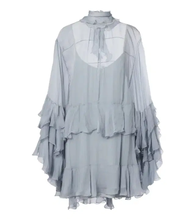 Chloe Chloé Ruffled muslin minidress