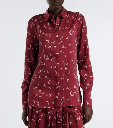 Altuzarra Chika printed satin shirt | Thumbnail 3 Altuzarra Chika printed satin shirt | Thumbnail 3