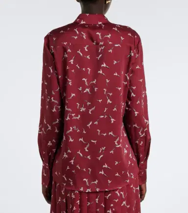 Altuzarra Chika printed satin shirt | Thumbnail 4 Altuzarra Chika printed satin shirt | Thumbnail 4