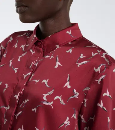 Altuzarra Chika printed satin shirt | Thumbnail 5 Altuzarra Chika printed satin shirt | Thumbnail 5