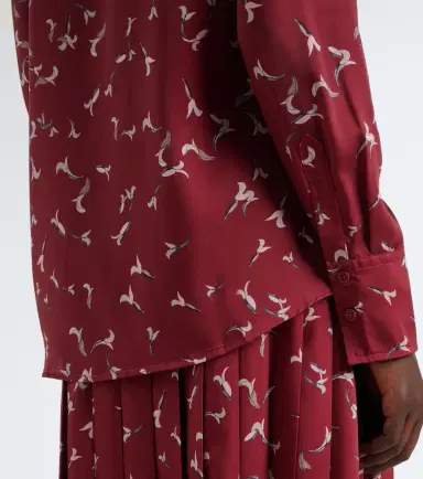 Altuzarra Chika printed satin shirt | Thumbnail 6 Altuzarra Chika printed satin shirt | Thumbnail 6