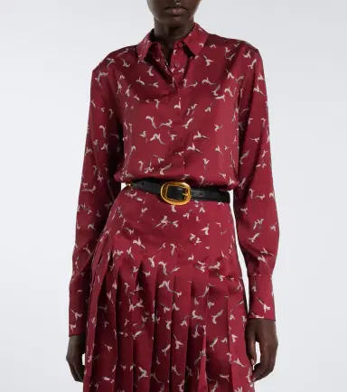 Altuzarra Chika printed satin shirt | Thumbnail 7 Altuzarra Chika printed satin shirt | Thumbnail 7