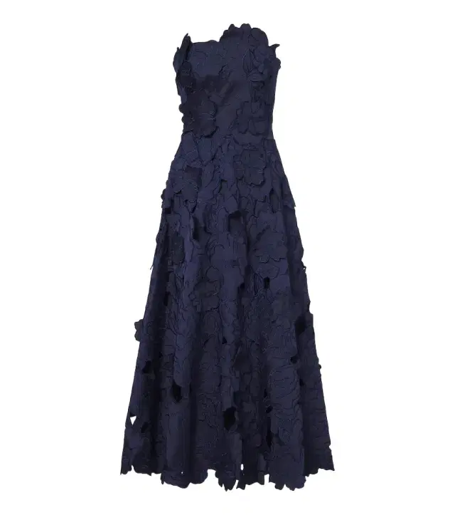 Costarellos Brissa floral embroidered cocktail dress