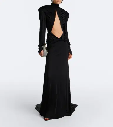 David Koma Cutout ruched jersey gown | Thumbnail 6 David Koma Cutout ruched jersey gown | Thumbnail 6