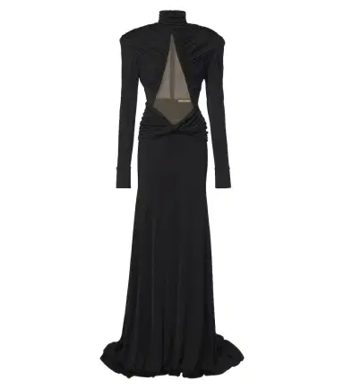 David Koma Cutout ruched jersey gown | Thumbnail 1 David Koma Cutout ruched jersey gown | Thumbnail 1