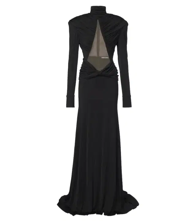 David Koma Cutout ruched jersey gown