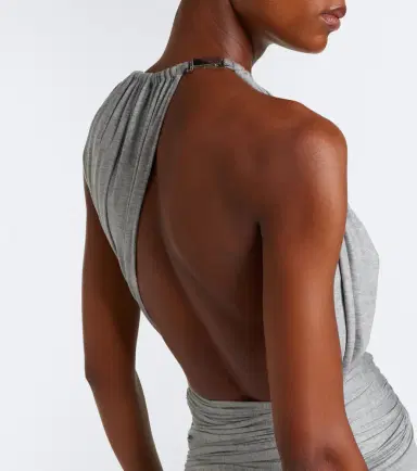 David Koma Draped jersey gown | Thumbnail 6