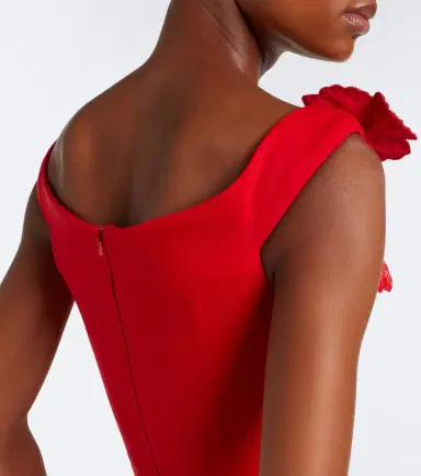 David Koma Off-shoulder wool-blend bustier dress | Thumbnail 4