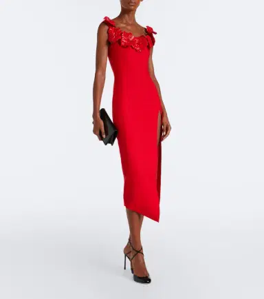David Koma Off-shoulder wool-blend bustier dress | Thumbnail 6