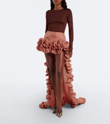 Saint Laurent Bubble silk gazar miniskirt | Thumbnail 2 Saint Laurent Bubble silk gazar miniskirt | Thumbnail 2